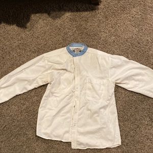 White cargo shirt LS